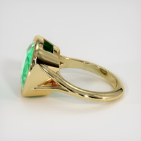 4.95 Ct. Emerald Ring, 18K Yellow Gold 4