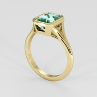 2.56 Ct. Emerald Ring, 18K Yellow Gold 2