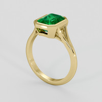 2.08 Ct. Emerald Ring, 18K Yellow Gold 2
