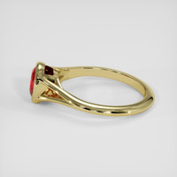 1.27 Ct. Ruby Ring, 18K Yellow Gold 4