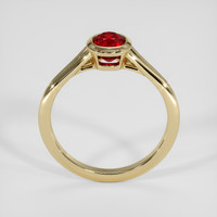 0.99 Ct. Ruby Ring, 18K Yellow Gold 3