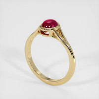 1.19 Ct. Ruby Ring, 18K Yellow Gold 2
