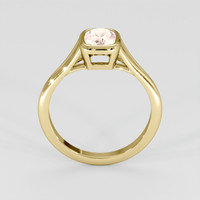 1.21 Ct. Peach Sapphire Ring, 18K Yellow Gold 3