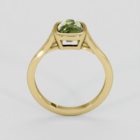 2.04 Ct. Green Sapphire Ring, 18K Yellow Gold 3