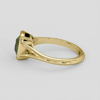 2.04 Ct. Green Sapphire Ring, 18K Yellow Gold 4