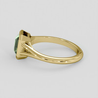 1.56 Ct. Green Sapphire Ring, 18K Yellow Gold 4