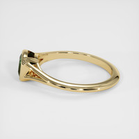 0.83 Ct. Green Sapphire Ring, 18K Yellow Gold 4