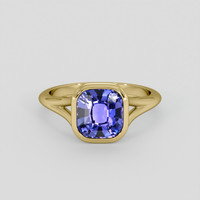 2.50 Ct. Color Change Sapphire Ring, 18K Yellow Gold 1