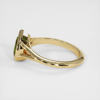 1.05 Ct. Green Sapphire Ring, 18K Yellow Gold 4