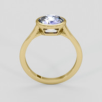 2.00 Ct. Violet Sapphire Ring, 18K Yellow Gold 3
