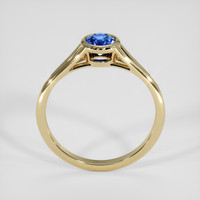 0.78 Ct. Blue Sapphire Ring, 18K Yellow Gold 3