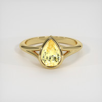2.16 Ct. Yellow Sapphire Ring, 18K Yellow Gold 1