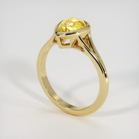 2.16 Ct. Yellow Sapphire Ring, 18K Yellow Gold 2
