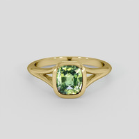 2.06 Ct. Bi Color Sapphire Ring, 18K Yellow Gold 1