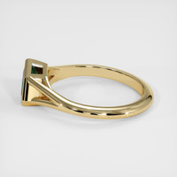 1.03 Ct. Greenish Blue Sapphire Ring, 18K Yellow Gold 4