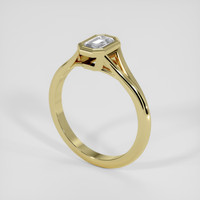 0.47 Ct. Bi Color Sapphire Ring, 18K Yellow Gold 2
