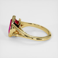 2.54 Ct. Pink Sapphire Ring, 18K Yellow Gold 4