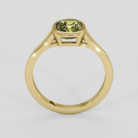 1.86 Ct. Yellowish Green Sapphire Ring, 18K Yellow Gold 3