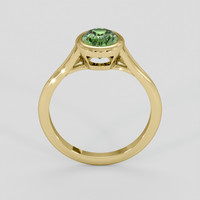 1.65 Ct. Yellowish Green Sapphire Ring, 18K Yellow Gold 3