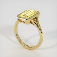 5.40 Ct. Yellow Sapphire Ring, 18K Yellow Gold 2