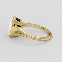 3.59 Ct. Pink Sapphire Ring, 18K Yellow Gold 4