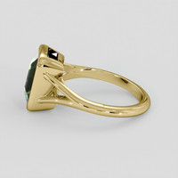 4.25 Ct. Green Sapphire Ring, 18K Yellow Gold 4