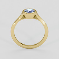 1.29 Ct. Blue Sapphire Ring, 18K Yellow Gold 3