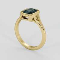 1.70 Ct. Color Change Sapphire Ring, 18K Yellow Gold 2