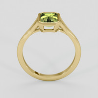 1.56 Ct. Yellowish Green Sapphire Ring, 18K Yellow Gold 3
