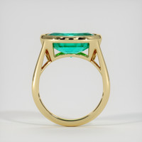 4.56 Ct. Emerald Ring, 18K Yellow Gold 3
