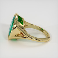4.56 Ct. Emerald Ring, 18K Yellow Gold 4