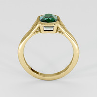 2.02 Ct. Bluish Green Sapphire Ring, 18K Yellow Gold 3