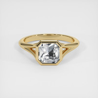 1.16 Ct. White Sapphire Ring, 18K Yellow Gold 1