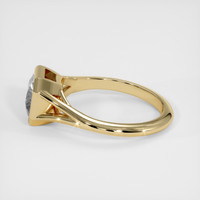 1.16 Ct. White Sapphire Ring, 18K Yellow Gold 4