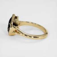 2.65 Ct. Greenish Brown Sapphire Ring, 18K Yellow Gold 4