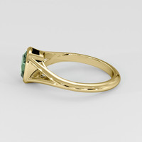 1.40 Ct. Green Sapphire Ring, 18K Yellow Gold 4