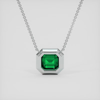 2.67 Ct. Emerald Pendant, Platinum 950 4