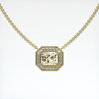 2.08 Ct. Yellow Sapphire Pendant, 14K Yellow Gold 1