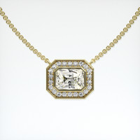 2.87 Ct. Yellow Sapphire Pendant, 18K Yellow Gold 1