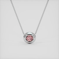2.82 Ct. Pink Sapphire Pendant, Platinum 950 4