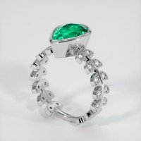 3.23 Ct. Emerald Ring, Platinum 950 2