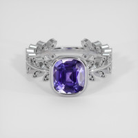 2.77 Ct. Violet Sapphire Ring, Platinum 950 1