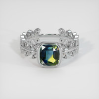 2.05 Ct. Bi Color Sapphire Ring, Platinum 950 1
