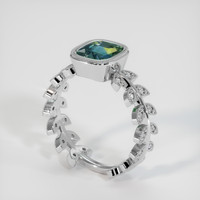 2.05 Ct. Bi Color Sapphire Ring, Platinum 950 2