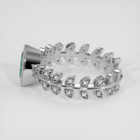 1.13 Ct. Bluish Green Sapphire Ring, Platinum 950 4