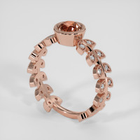 1.45 Ct. Peach Malaya Garnet Ring, 14K Rose Gold 2