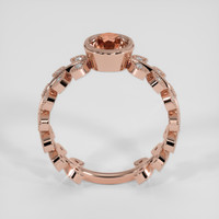 1.45 Ct. Peach Malaya Garnet Ring, 14K Rose Gold 3