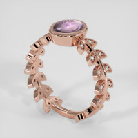 2.41 Ct. Purplish Pink Sapphire Ring, 14K Rose Gold 2