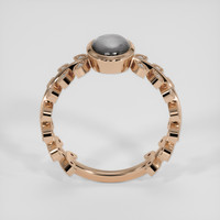 2.00 Ct. Black Sapphire Ring, 14K Rose Gold 3