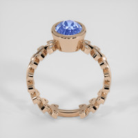 2.03 Ct. Blue Sapphire Ring, 18K Rose Gold 3